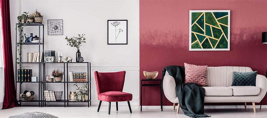 Two Colour Combination Ideas for Awesome Living Room Decor