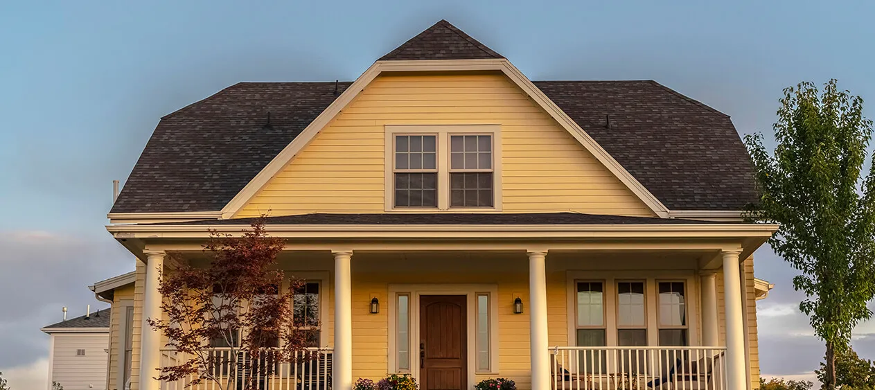 Yellow and Cream Colour Combination Outside